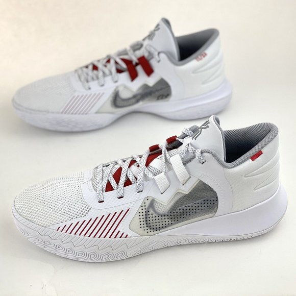 Nike Kyrie Flytrap 5 White Red Grey Men's Size 14 Basketball Shoes - Picture 3 of 12